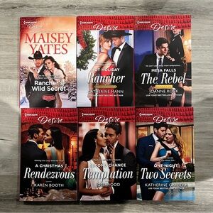 6 NWT Harlequin Desire Paperback Romance Books